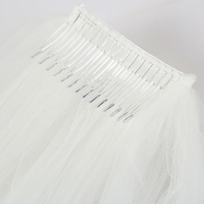 Mạng Che Mặt Và Khuỷu Tay Bằng Vải Tuyn Cho Cô Dâu