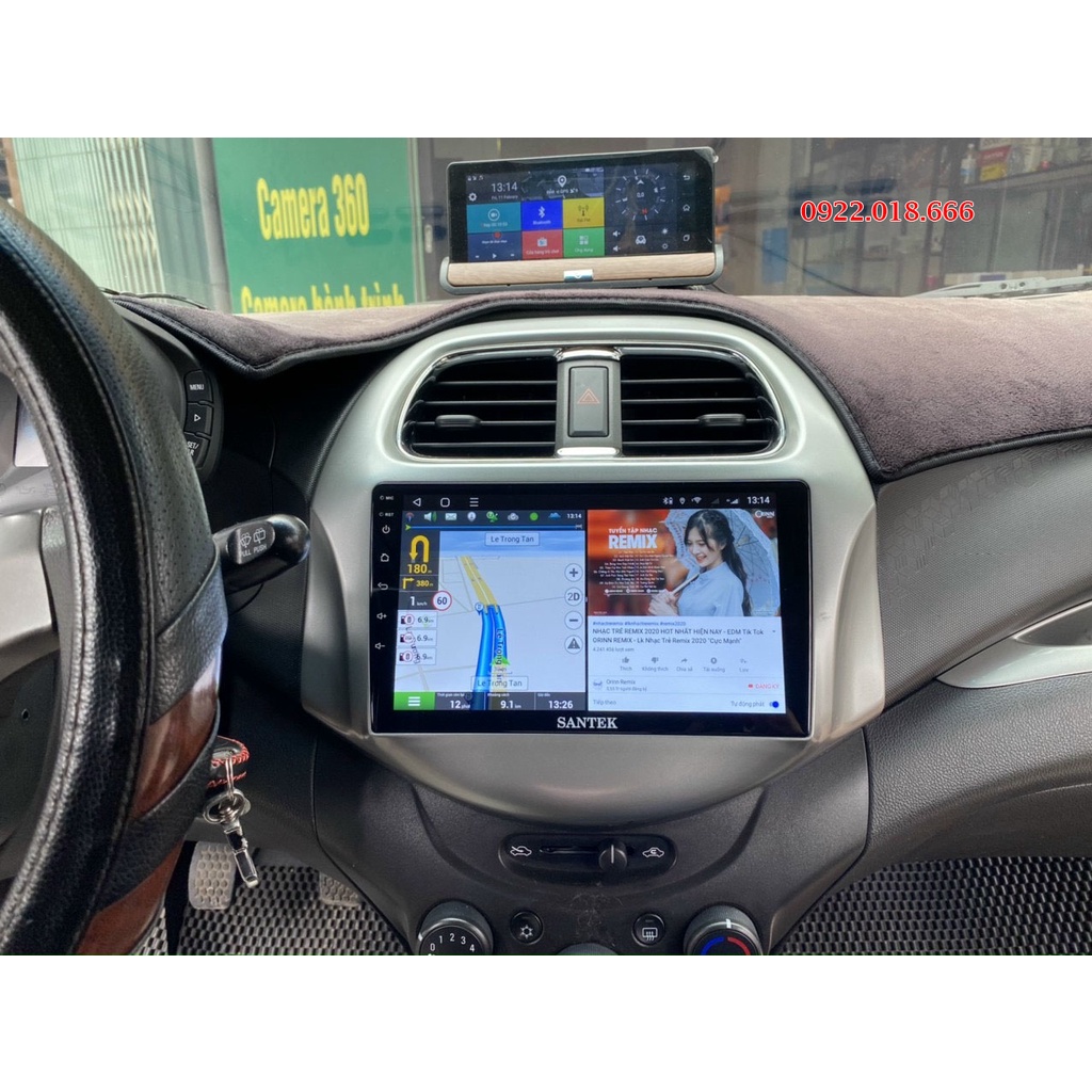 Màn Hình Android Chip 8 Nhân Ram 2Gb,Rom 32GB Hãng Santek chính hãng Giá Tốt Nhất