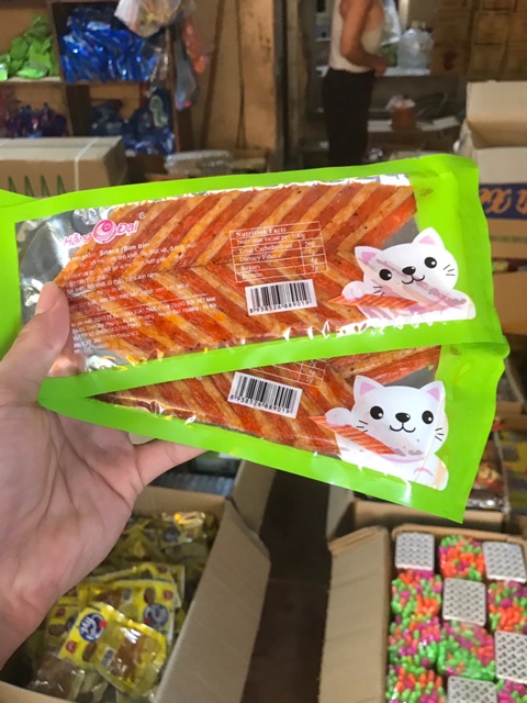 SỈ BỊCH 30 GÓI SNACK MÈO YÊU CÁ XÉ CAY SIÊU HOT