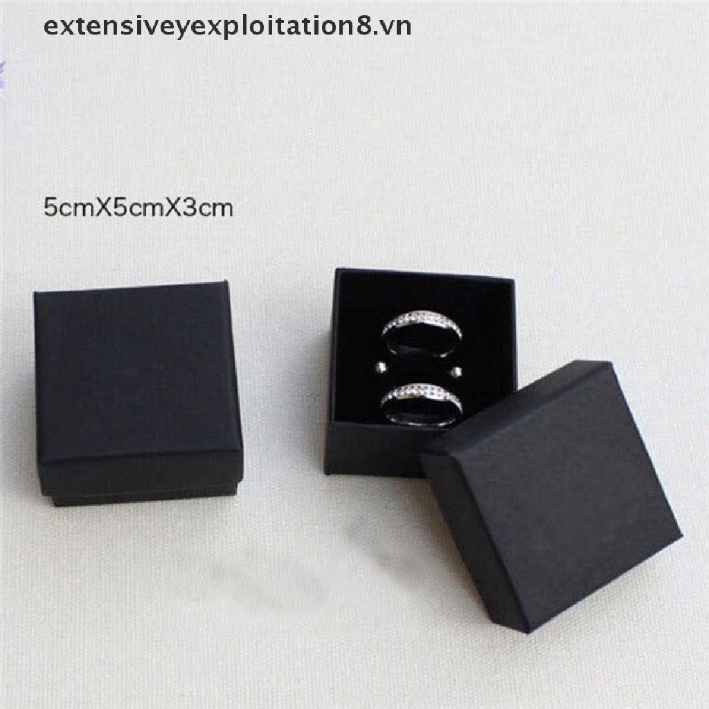 Hộp Đựng Trang Sức Bằng Giấy Đen Sang Trọng