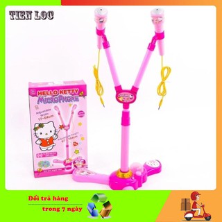 [SIÊU SIÊU RẺ] Bộ đồ chơi Microphone hát đôi Hello Kitty RoyalKid1325 siêu tiện dụng