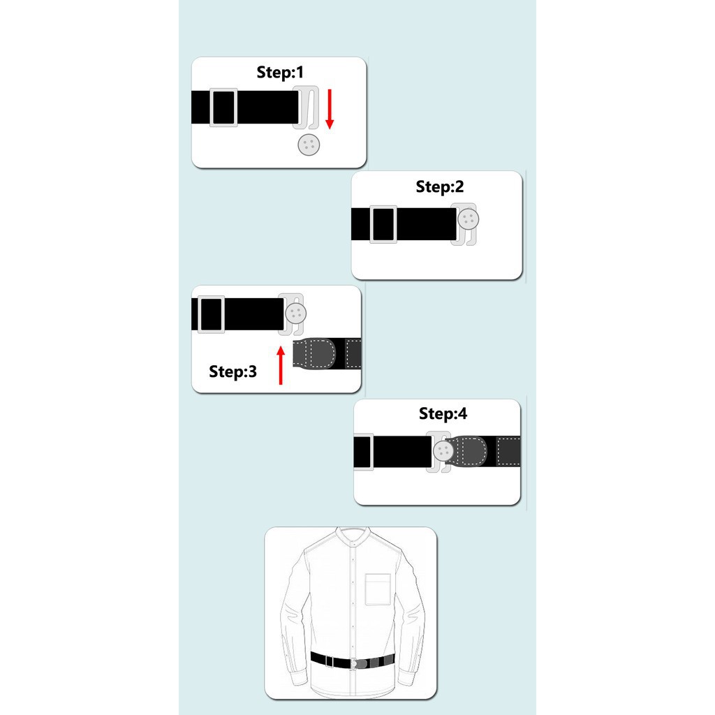 AAA Dây Đai Nịt dây lưng Giữ Áo Sơ Mi Thẳng khi Đóng áo quan dòng Quấn Bụng 40 4