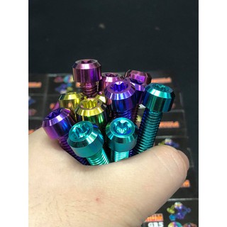 Ốc titan GR5 8li40 đầu trụ giữ chảng ba Satria, Sonic, Raider