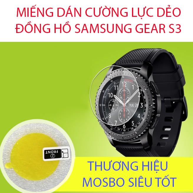 Miếng dán cường lực dẻo đồng hồ Samsung Gear S3