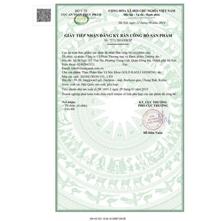Hồng sâm linh chi Gold Kaoli Gíneng
