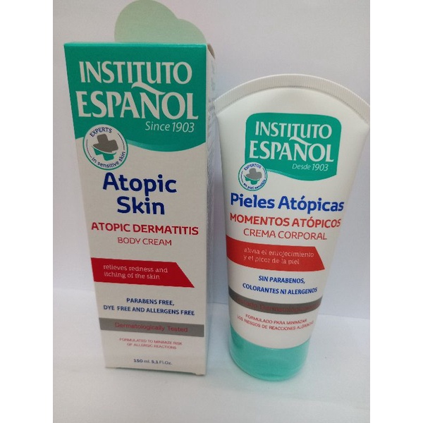 INSTITUTO ESPANOL ATOPIC CREAM :KEM DƯỠNG ẨM CHO DA KHÔ VÀ NHẠY CẢM - 150ML