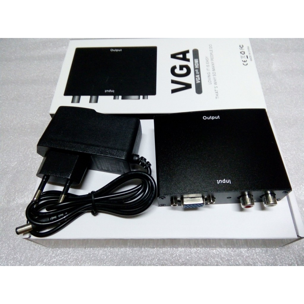 Bộ chuyển VGA to HDMI (sắt)