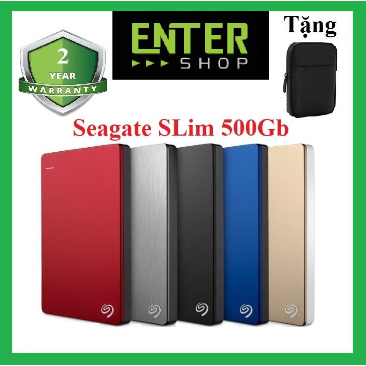 Ổ cứng di động Seagate SLim 500Gb Usb 3.0 Tặng túi chống sốc