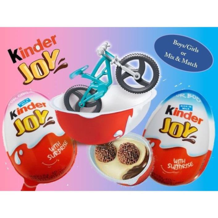 ( Bán sỉ ) Lốc 24 quả Trứng Chocolate Kinder Joy đồ chơi bé trai và bé gái 20gr