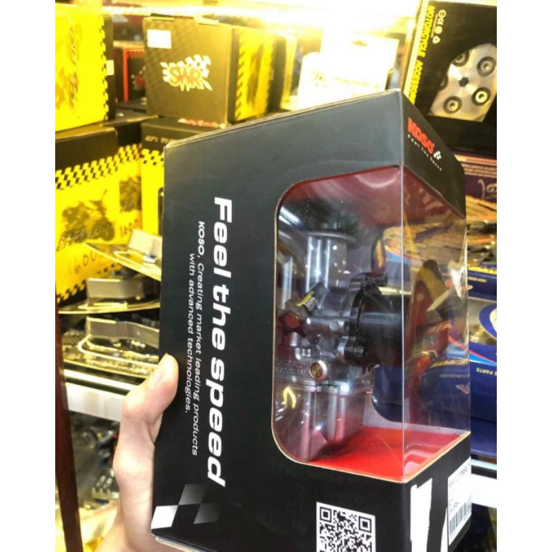 Bình xăng con nắp chao KOSO cho xe máy độ đủ size họng