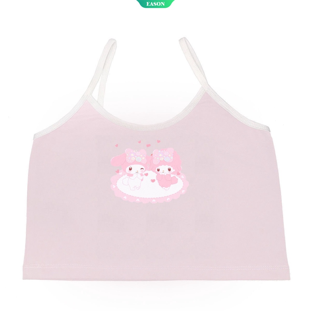 Dễ Thương Áo Lót Hai Dây In Hình Hello Kitty Phong Cách Nhật Bản Cho Nữ