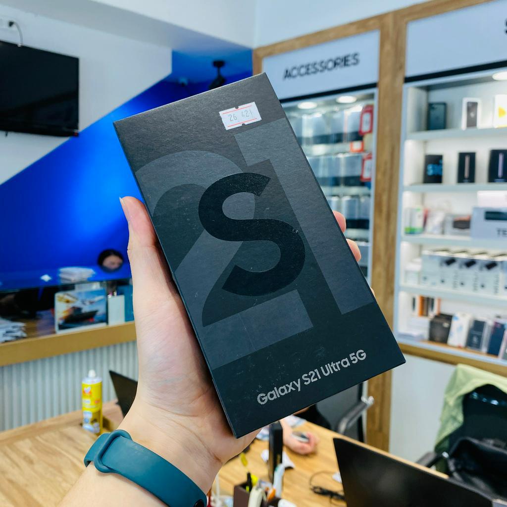 Điện thoại Galaxy S21 Ultra mới Fullbox 12GB Ram 128GB Rom  siêu đẹp - BH 6 tháng lỗi 1 đổi 1