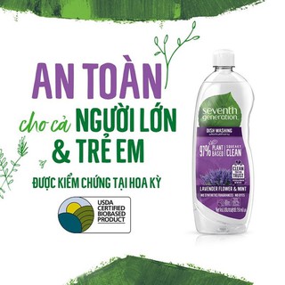 Combo 2 chai nước rửa bát Seventh Generation 750ml