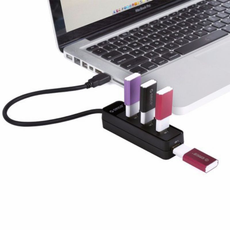 Bộ chia USB Hub 4 Cổng 3.0 Orico W5PH4-U3 - Hàng Chính Hãng Bảo Hành 1 Năm