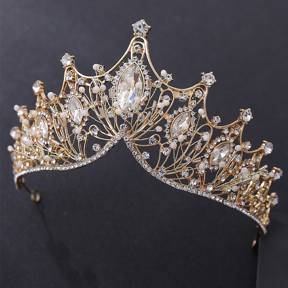 Vương miện cài tóc đính đá lộng lẫy thời trang cho nữ