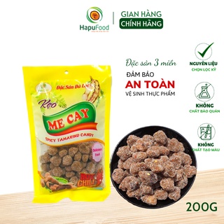 Kẹo me cay Đà Lạt HAPUFOOD túi 200G, vị chua chua cay cay, đảm bảo VSATTP- Đồ ăn vặt cho mẹ và bé