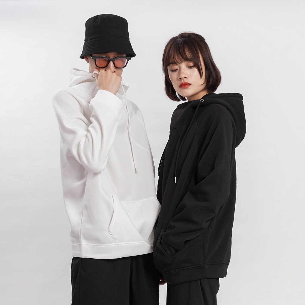 Áo mũ HOODIE CAO CỔ Unisex N7 form rộng nhiều màu nỉ bông trơn cặp đôi nam nữ Oversize Ulzzang thu đông phong cách | BigBuy360 - bigbuy360.vn