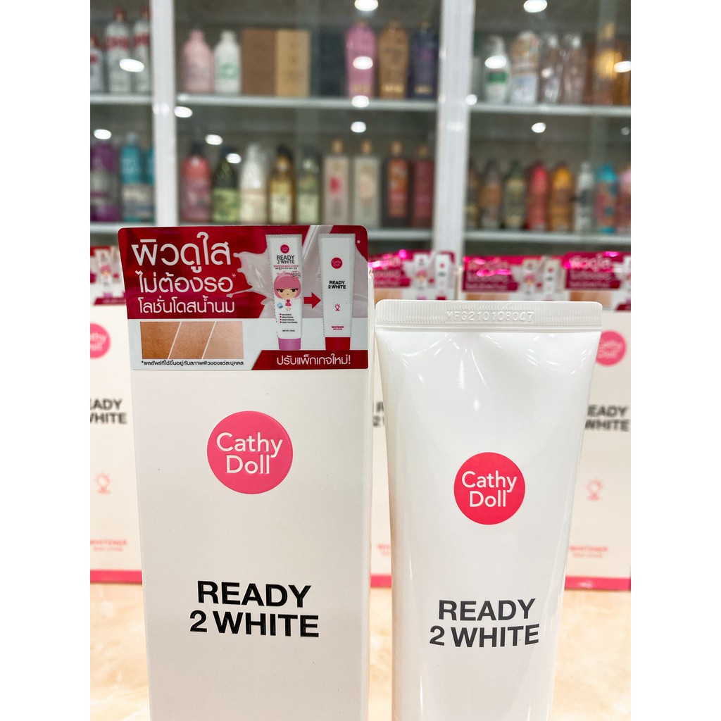 KEM DƯỠNG TRẮNG VÀ MAKE UP BODY READY 2 WHITE CATHY DOLL THÁI LAN