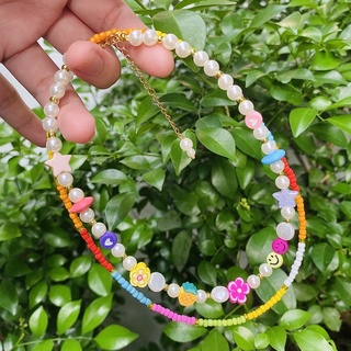 Vòng cổ handmade LILI RAINBOW CANDY NECKLACE - LILI'S SUMMER BEADS