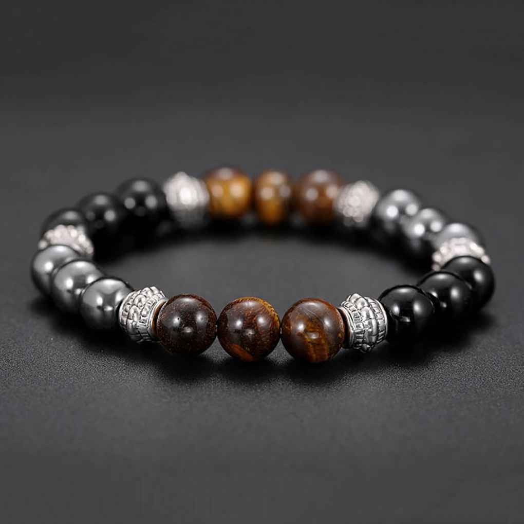 Vòng Tay Chuỗi Hạt Đá Mắt Hổ 8mm