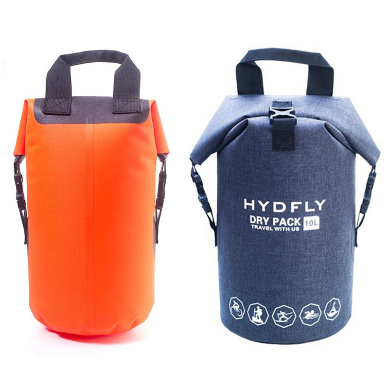 Hydfly 10L Sport Sealed Waterproof Dry Swimming Sea Beach Bag Pouch Drybag for Watersport Water Proof Pool Swim Bag,Gray