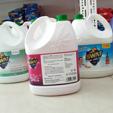 Nước lau sàn Swat hương Lily 4kg