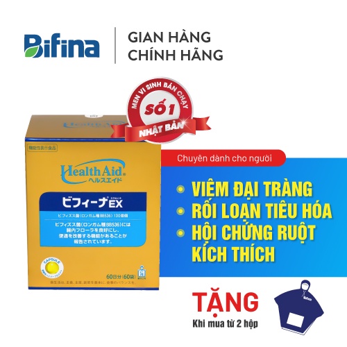 [Chính Hãng] Combo 2 hộp Men vi sinh Bifina Nhật Bản EX 60 gói