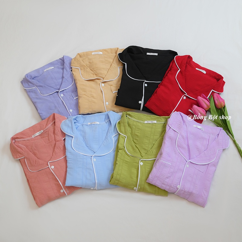 BỘ ĐỒ NGỦ MẶC NHÀ VẢI MỀM RAINBOW MÀU SẮC HOT HÈ 2022