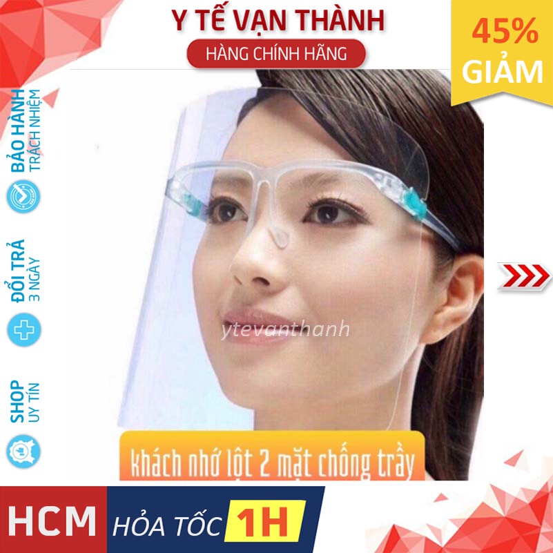 ✅ Tấm Chắn Giọt Bắn- Việt Nam (Có Gọng), Bảo Hộ Phòng Dịch -VT0686