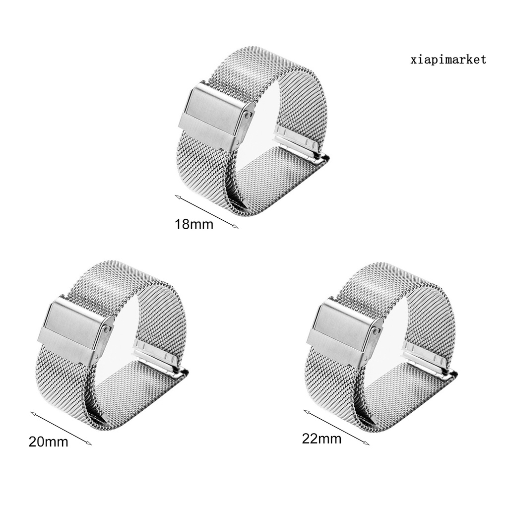 Dây Đeo Inox Milanese Cho Đồng Hồ Thể Thao 18 / 20 / 22mm