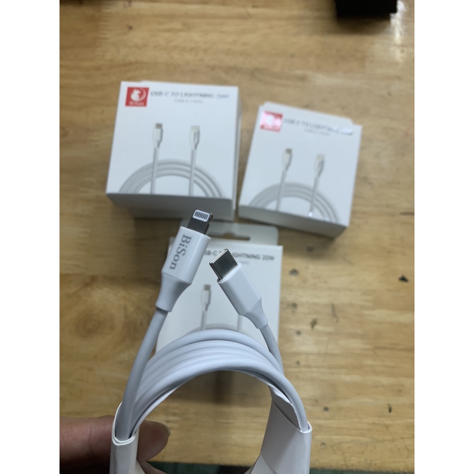 Cáp sạc nhanh 20w Bison 1m2, bảo hành 12 tháng