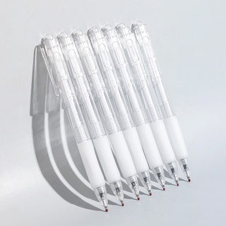 Bút Mực Gel Trong Suốt Ngòi 0.5mm Không In Hình Viên Đạn Đơn Giản Cho Học Sinh