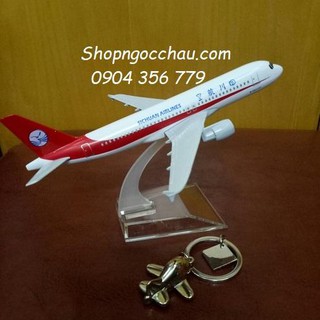 Máy bay mô hình tĩnh A320 Shichuan Airlines 16cm