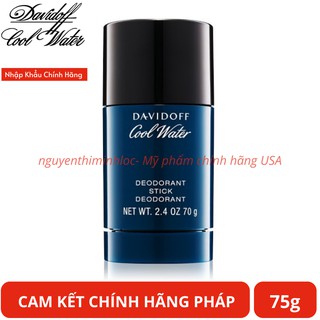 Lăn khử mùi nước hoa cho nam Davidoff Cool Water 70gr chính hãng siêu thơm