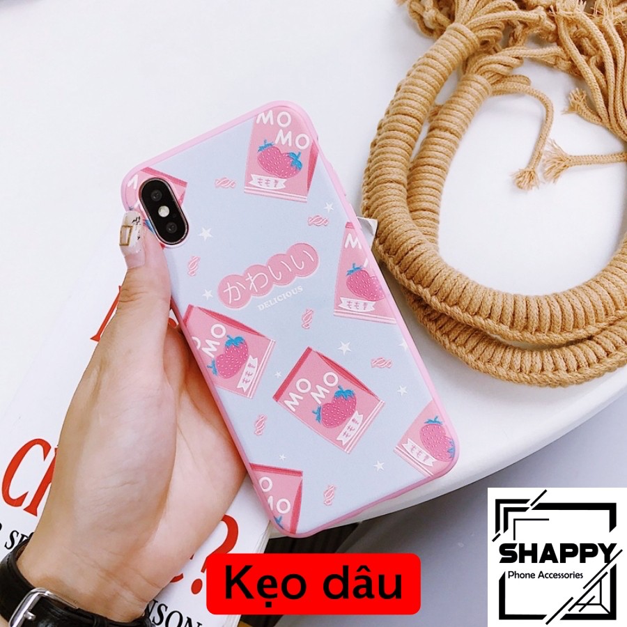 Ốp IPhon In Nổi 6D Hoạ Tiết Hương Dâu [Shappy Shop] | BigBuy360 - bigbuy360.vn