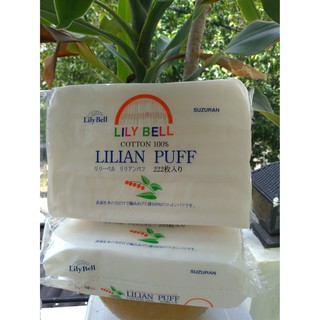[Có sẵn] Bông tẩy trang Lily Bell 222 Miếng của Nhật 100% cotton (hàng chính hãng)