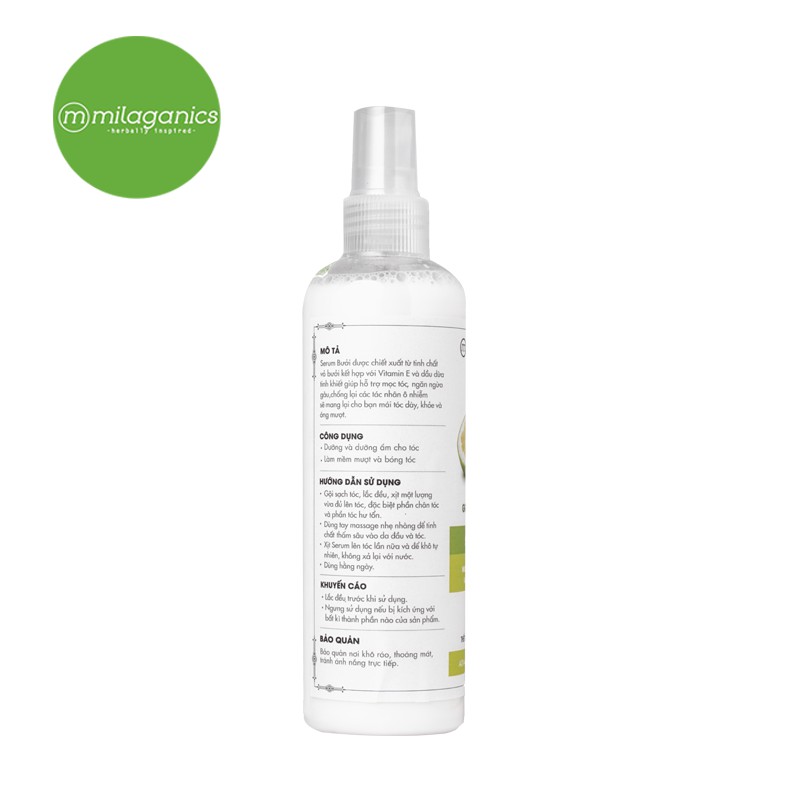 Serum bưởi kích thích mọc tóc Milaganics 250ml/ chai | BigBuy360 - bigbuy360.vn
