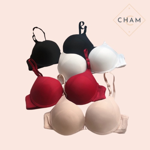 Bộ Đồ Lót nữ Cham áo ngực nữ có mút nâng ngực, dây mảnh cài trước, Có Gọng 1501