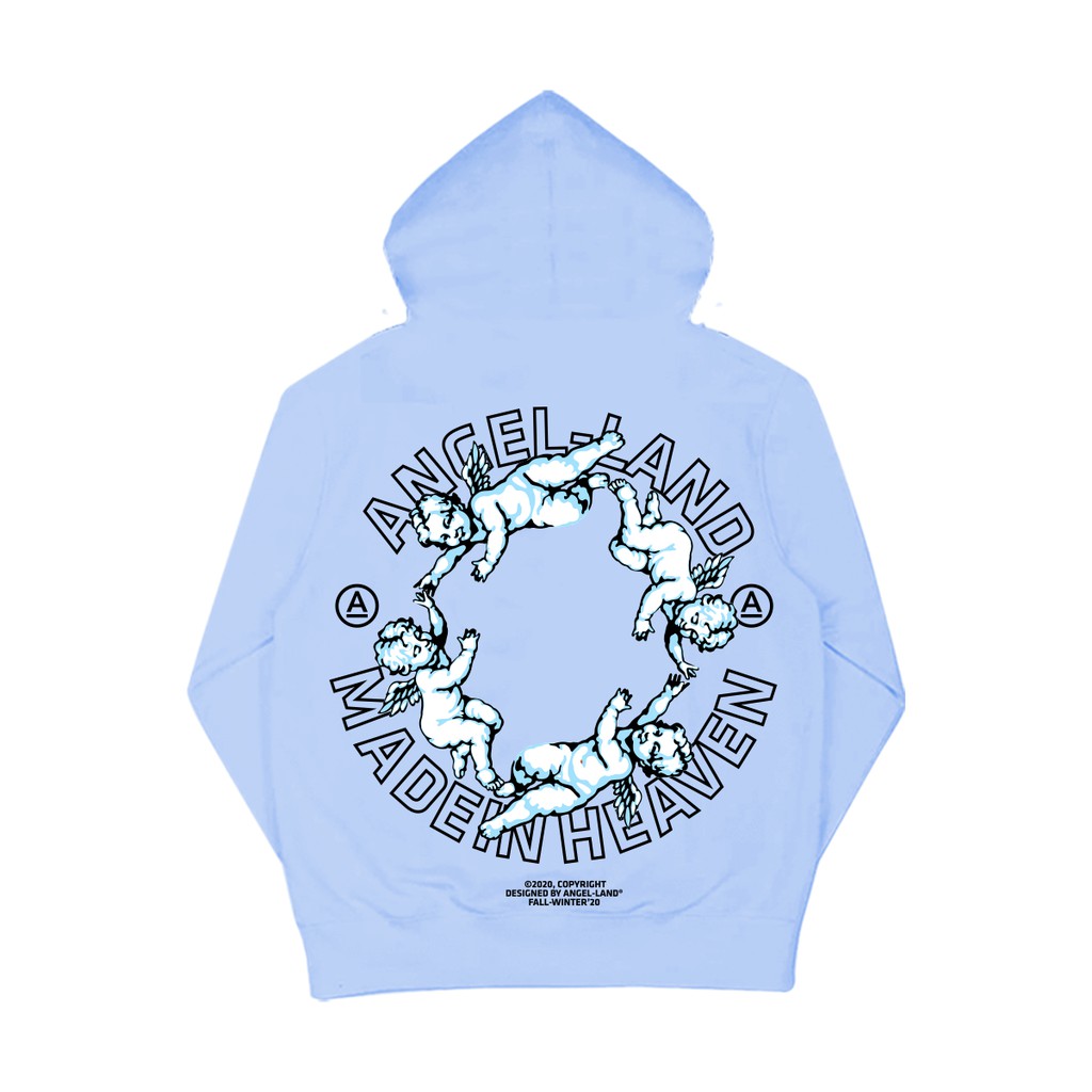 ÁO HOODIE THE FOURS-XANH ANGEL-LAND CHÍNH HÃNG UNISEX | BigBuy360 - bigbuy360.vn