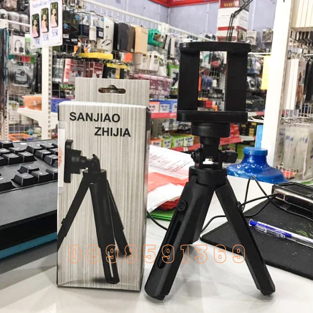 Chân Kẹp Điện Thoại Tripod Mini 3 chân (Kèm Đầu Kẹp) | BigBuy360 - bigbuy360.vn