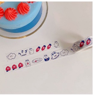 Băng dính washi tape in hình hoạ tiết đáng yêu Cangaocon