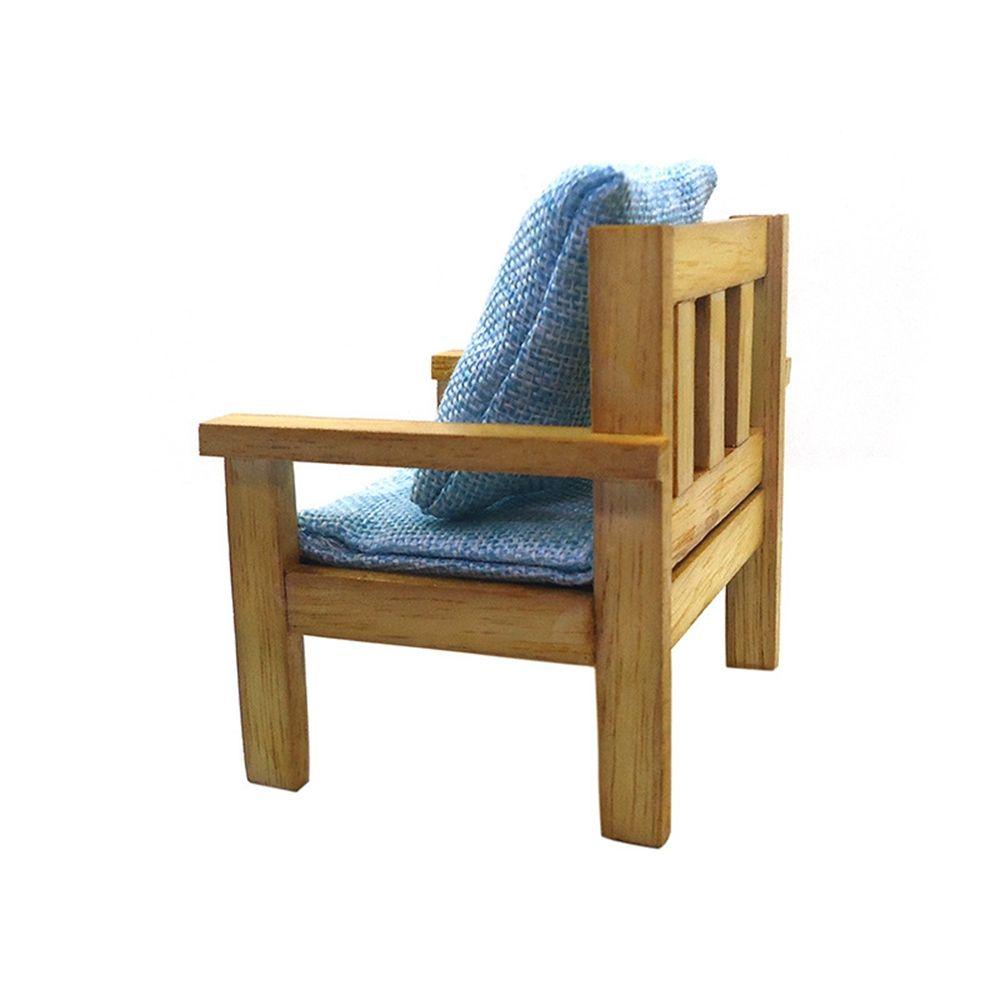 1 Mô Hình Ghế Sofa Bằng Gỗ Mềm Mại Trang Trí Nhà Búp Bê