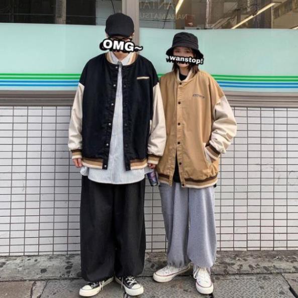 Áo khoác bomber unisex form rộng Wanstop nam nữ thời trang kmg siêu phẩm việt