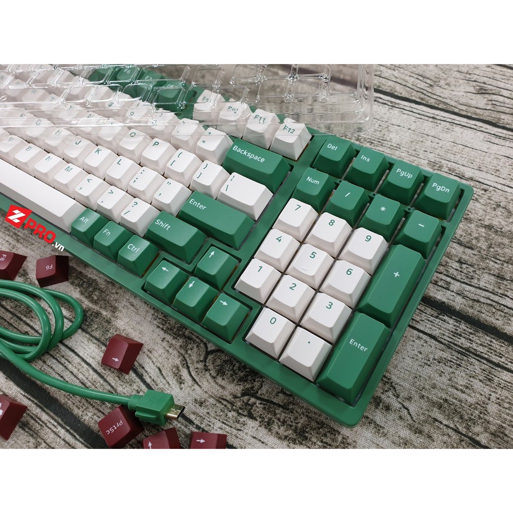 Bàn phím cơ AKKO 3098DS v2 - Matcha Red Bean (Gateron Cap Yellow)