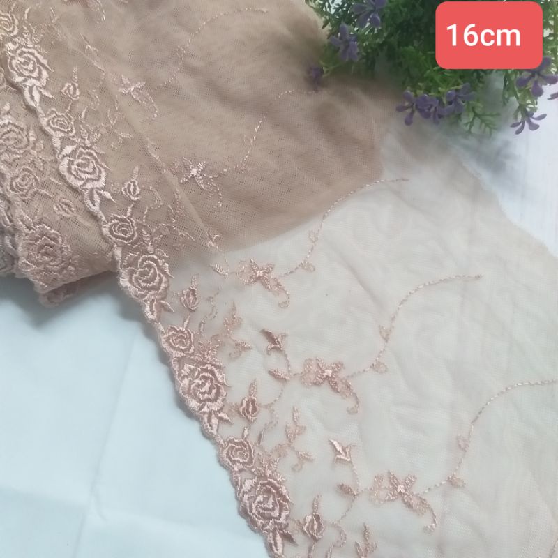 Ren thêu chân von lưới , size từ 14cm đến 19cm