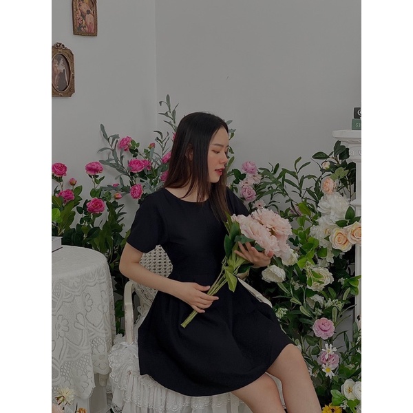 Đầm basic hở lưng (có bigsize )
