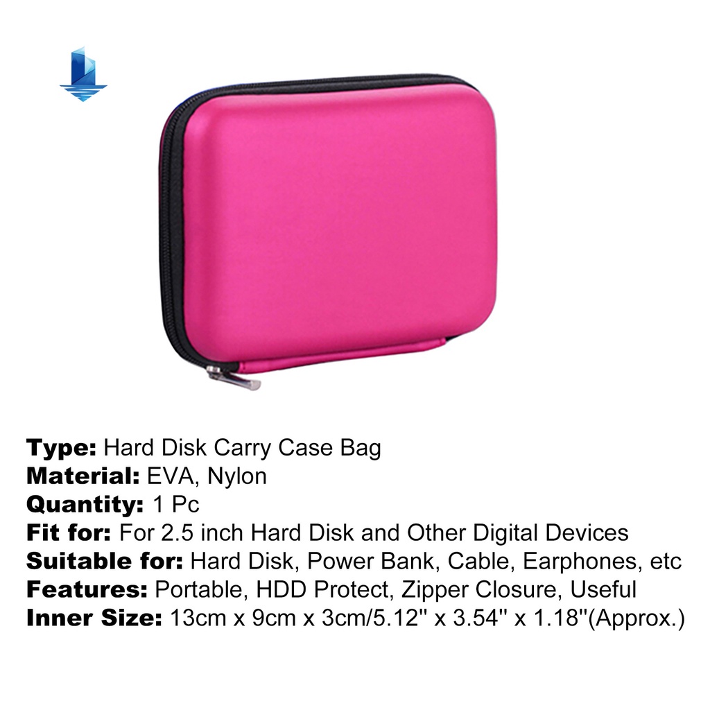 Túi Đựng Ổ Cứng Ngoài Usb Mini 2.5 Inch | BigBuy360 - bigbuy360.vn