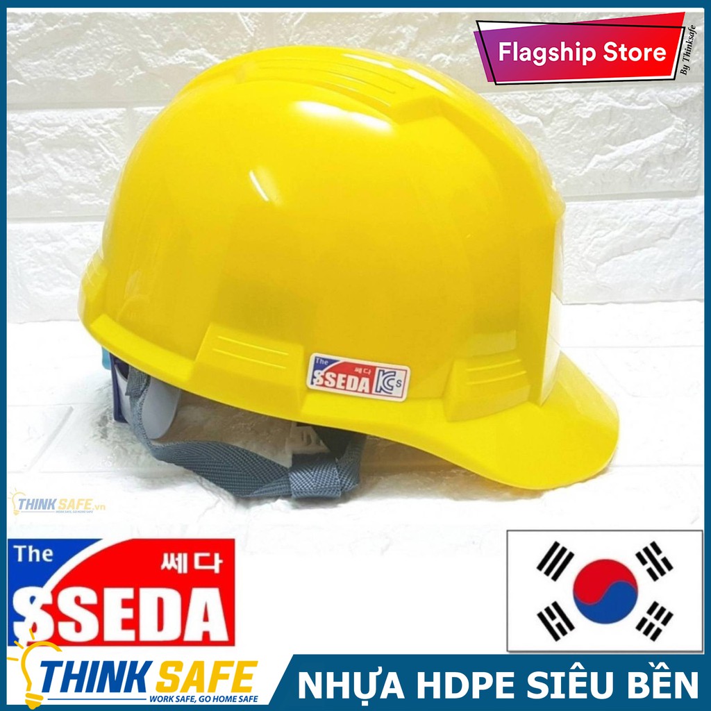 Nón bảo hộ Sseda IV Hàn Quốc, mũ bảo vệ đầu, chống va đập, có núm vặn - Bảo Hộ Thinksafe