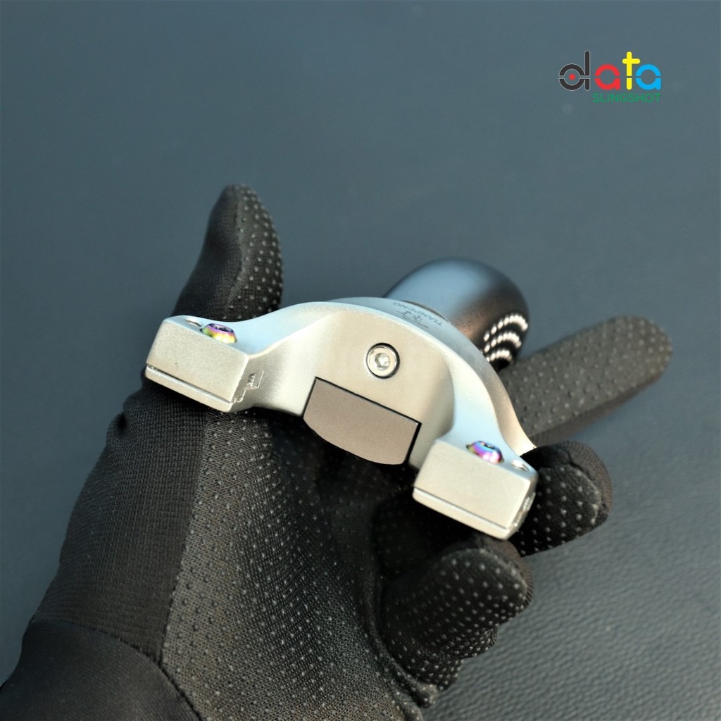 Ná Cao Su Thiên Bồng Nguyên Soái Chạc 82 Cánh Chạc Thép 440C Cán Nhôm - Chạc kẹp - DATA SlingShot