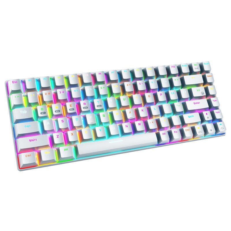 Bàn Phím Cơ không dây mini Đa kết nối RF84 Gaming cho máy tính